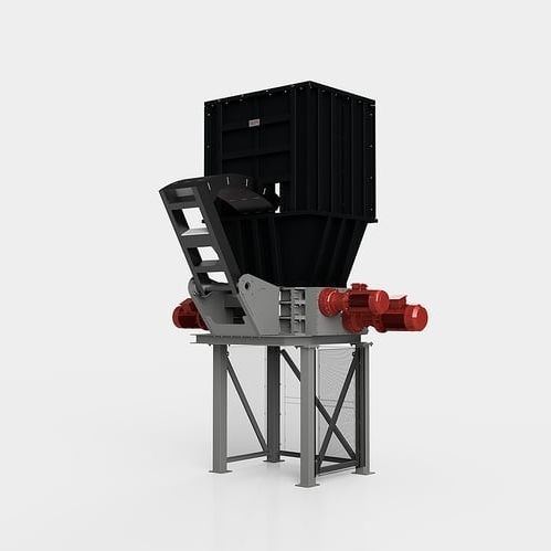 Primary shredder - TR4A400 series - CAMEC srl - four shaft / for electronics scrap / rugged