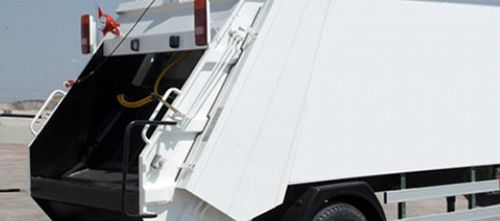 Rear-loader waste collection vehicle - EMS Machinery - diesel / with compactor