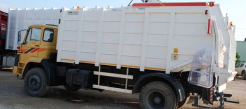 Top-loader waste collection vehicle - EMS Machinery - electric