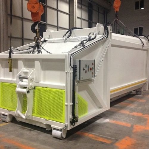 Mixed waste compactor - EMS Machinery - stationary