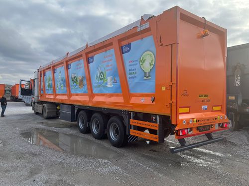 Air-suspension semi-trailer - EMS Machinery - walking floor / for waste / for water tanks