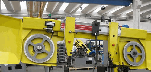 Band saw - OLIMPUS - FMB - horizontal / semi-automatic / with hydraulic vise
