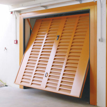 Tipping door - ALET - Ballan Spa - galvanised steel / indoor / garage
