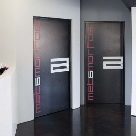 Swing door - PROGRESS - Ballan Spa - galvanised steel / indoor / insulated