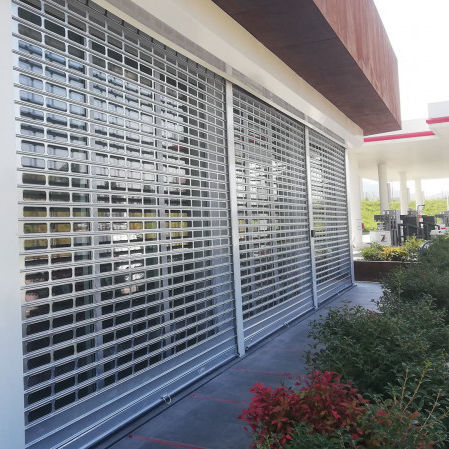 Vertical sliding shutter - ROTOBLIND - Ballan Spa - galvanised steel / stainless steel / exterior