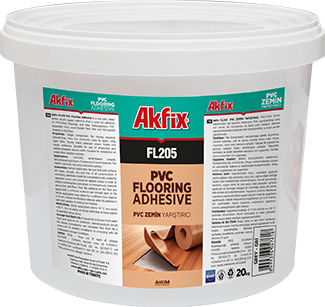PVC adhesive - FL205 - Akkim Yapı Kimyasalları San. ve Tic. A.Ş. - concrete / single-component / for floor coverings
