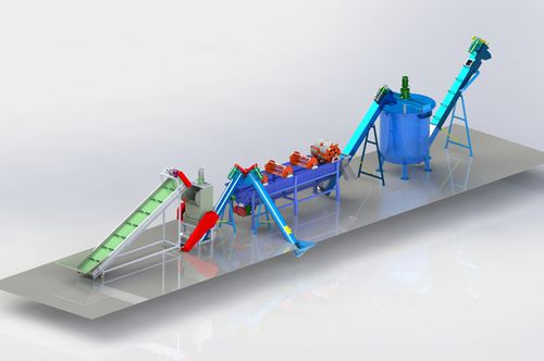 Plastic recycling unit - Liantai Machinery - PET / for bottles / metal separation