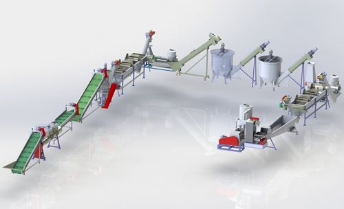 PET recycling unit - Liantai Machinery - for bottles / metal separation / crushing