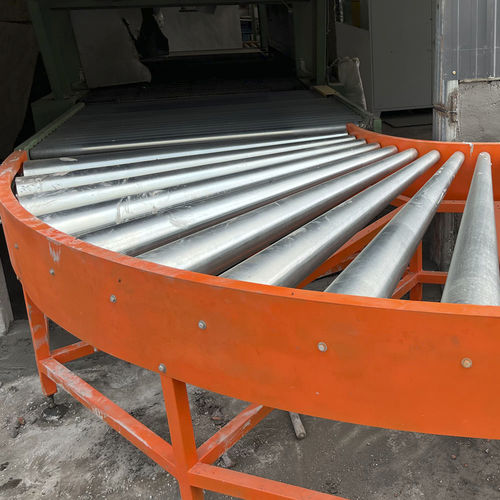Roller conveyor - LB - Liantai Machinery - curved / for bulk materials / for waste