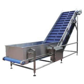 Belt conveyor - BERLIN - Turatti - inclined / feeding / for the food industry