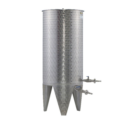 Wine tank - Voran - stainless steel / open / cylindrical