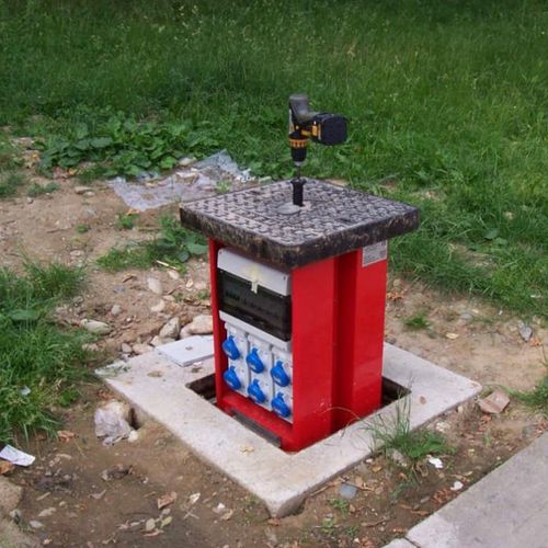 Retractable power pedestal - SG 01 - Siderghisa s.r.l. - outdoor