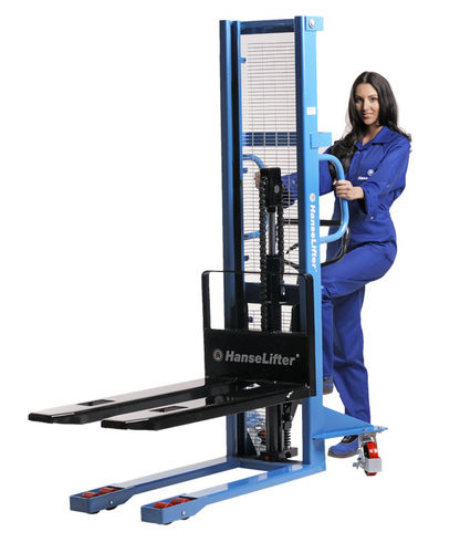 Manual stacker truck - SDJ1516 - Hanselifter - walk-behind / for warehouse