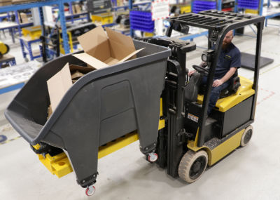 叉车自动卸料漏斗