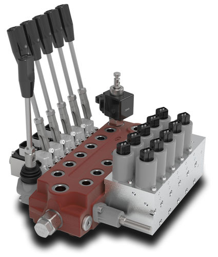 Spool hydraulic directional control valve - SDM081 series - WALVOIL - manual / electro-hydraulic / compact