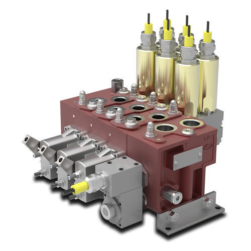 Spool hydraulic directional control valve - DPC130 series - WALVOIL - electro-hydraulic / compact / monobloc