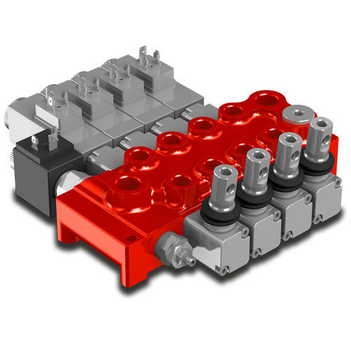 Spool hydraulic directional control valve - GMV15 - WALVOIL - electrically-operated / manual / compact