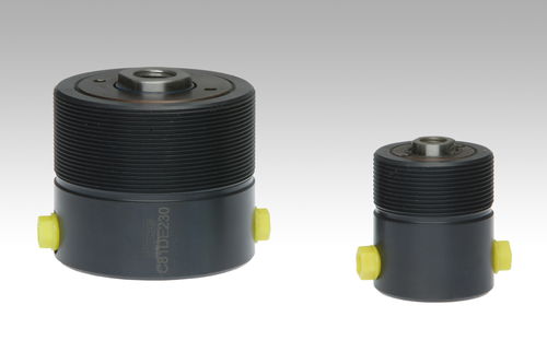 Hydraulic cylinder - 200DE series - OLMEC - double-acting / hollow-plunger / threaded