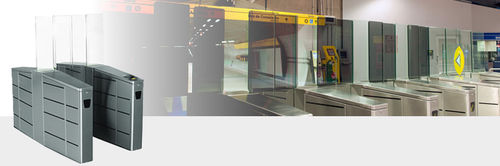 Sliding door - Slide 500, Slide 900 - Digicon S/A - glass / stainless steel / indoor