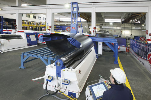 4-roller plate bending machine - M-ME-ML - MG S.R.L. - hydraulic / CNC
