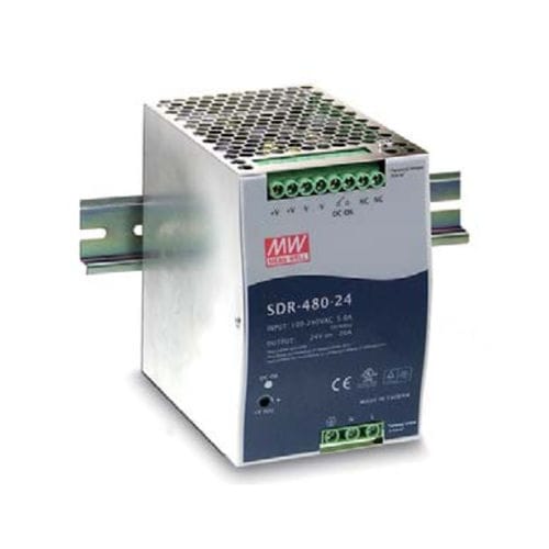 DIN rail power supply - SDR-480 series - Mean Well - AC/DC / single-output / with short-circuit protection