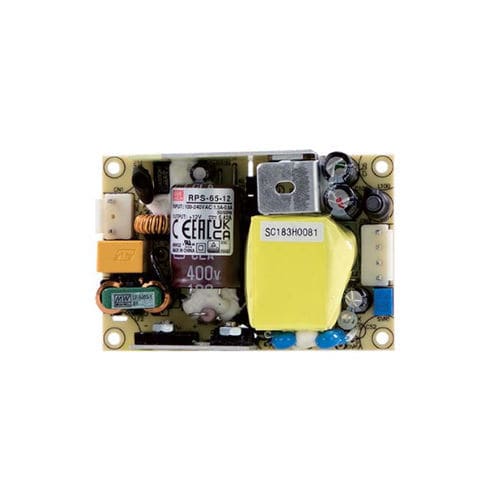 Open frame power supply - RPS-65 series - Mean Well - AC/DC / single-output / with short-circuit protection