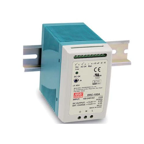 DIN rail power supply - DRC-100 series - Mean Well - AC/DC / single ...