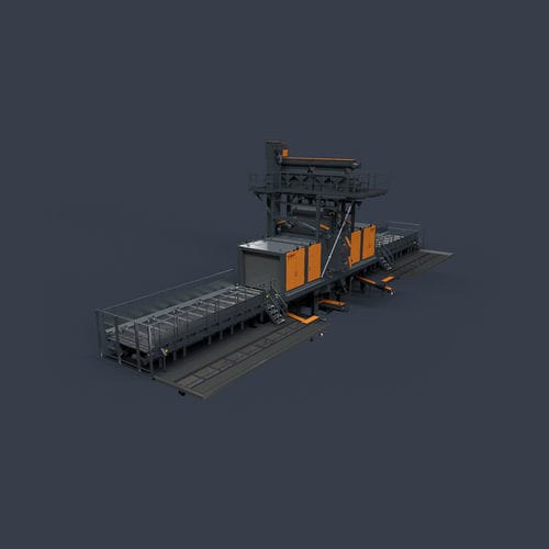 Turbine shot blasting machine - RRBK - RÖSLER OBERFLÄCHENTECHNIK - roller conveyor / for profiles / for tubes
