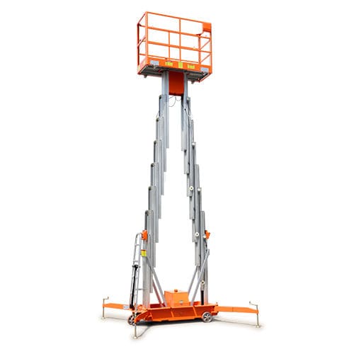 Self-propelled mast boom lift - GTWY12-2000 / GTWY10-2000 / GTWY8-2000 - Zhejiang Dingli Machinery Co,Ltd - battery-powered