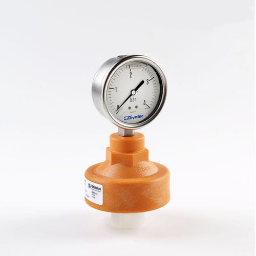 Dial pressure gauge - DV902 - DIVATEC,SL - PTFE / diaphragm