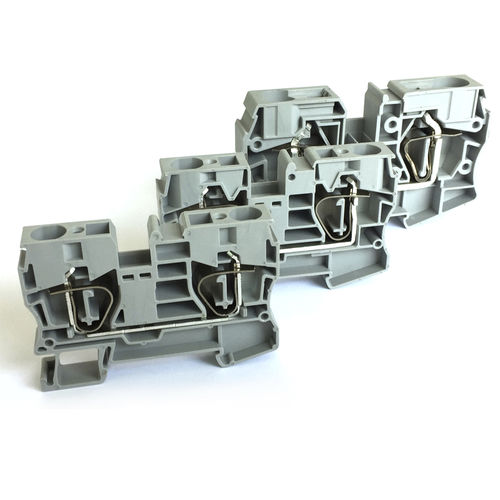 DIN rail-mounted terminal block - JUT3-10/16/35 series - Utility Electrical Co., Ltd. - spring cage connection / feed-through / single-pole