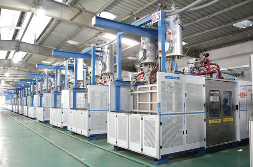 Particle foam molding machine - SPZ1270-1470FH - Hangzhou Fangyuan Plastics Machinery Co.,Ltd - for EPS / for expanded polypropylene / PLC-controlled