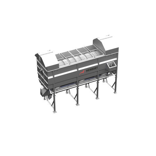 Vegetable washing machine - 430 - Herbort - drum / spraying