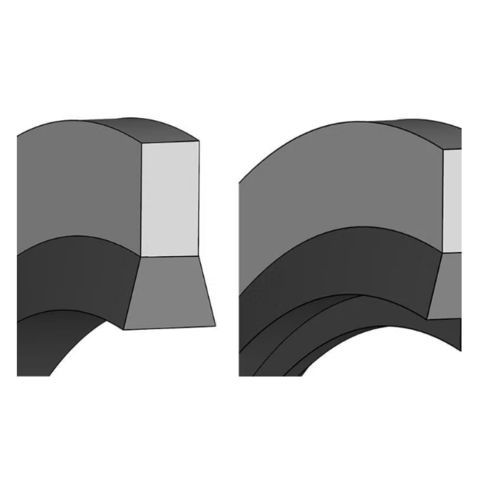 Lip seal - DICHTOMATIK SAS - stainless steel / elastomer / NBR