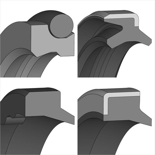 O-ring seal - DICHTOMATIK SAS - wiper / bronze / NBR