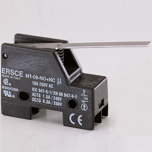 Miniature position switch - M309NONC - BREMAS BETTER SWITCHES - IP40 / compact / industrial