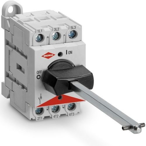 Low-voltage disconnect switch - DS0323BAK6 - BREMAS BETTER SWITCHES - 3-pole / AC / DIN rail
