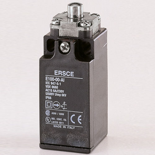 Actuator limit switch - E10001AM - BREMAS BETTER SWITCHES - IP66 / safety / with plunger