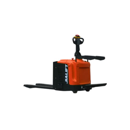 Electric pallet truck - SL series - Zhejiang Jialift Warehouse Equipment Co., Ltd - with rider platform / 24 V / compact
