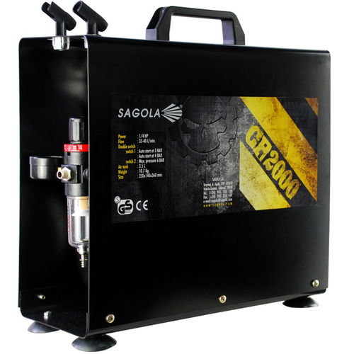 Piston compressor - CP 2000 - SAGOLA S.A.U. - air / electrically-powered / portable