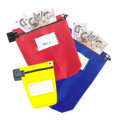 Cash bag - UVTEB-CCB - Universeal (UK) Ltd - ZIP closure / PVC