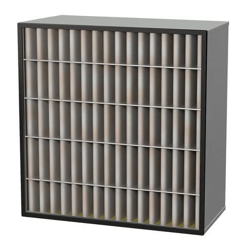 Air filter - GigaPleat NXDP series - Camfil - activated carbon / pocket / for clean rooms