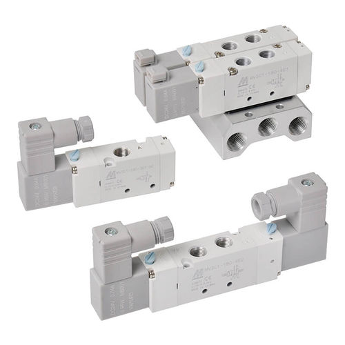 Spool pneumatic directional control valve - MVSC1-180 - Mindman Industrial - solenoid-operated / 5/2-way / 5/3-way