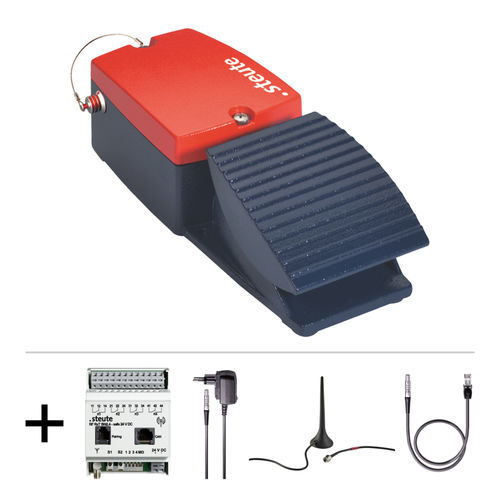 Security foot switch - RF GFI SW2.4-safe - steute Schaltgeräte - wireless / single pedal / IP67