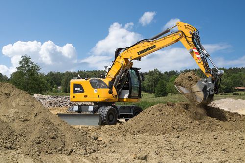 Medium excavator - A 918 - Liebherr Excavators - rubber-tired / Tier 4 - intermediate / construction