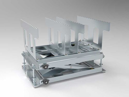 Pallet lifting unit - Pamminger Verpackungstechnik Ges mbH - for conveyor / conveying