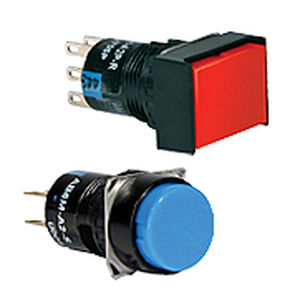 Spring push-button switch - A6 series - IDEC USA - IP65 / LED-illuminated / electromechanical
