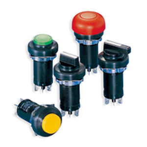 Mushroom push-button switch - MW Series - IDEC USA - IP66 / dust-proof / electromechanical