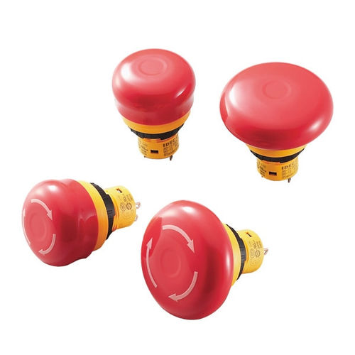 Mushroom push-button switch - X6 series - IDEC - emergency stop / push-pull / hygienic