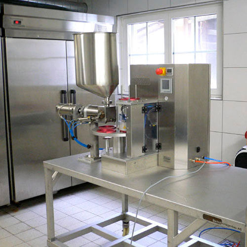 Rotary sealing machine - ROTINO - Romer Maschinenbau AG - automatic / cup / table-top